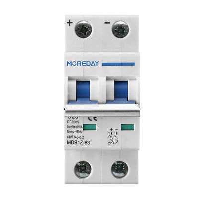 品質  MOREDAY DC Mcb Mini Circuit Breaker Dc 550v 2 Pole 32a For Solar PV System 4.5KA 工場